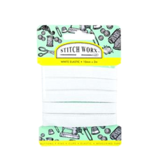 White Elastic - 10mm x 2m